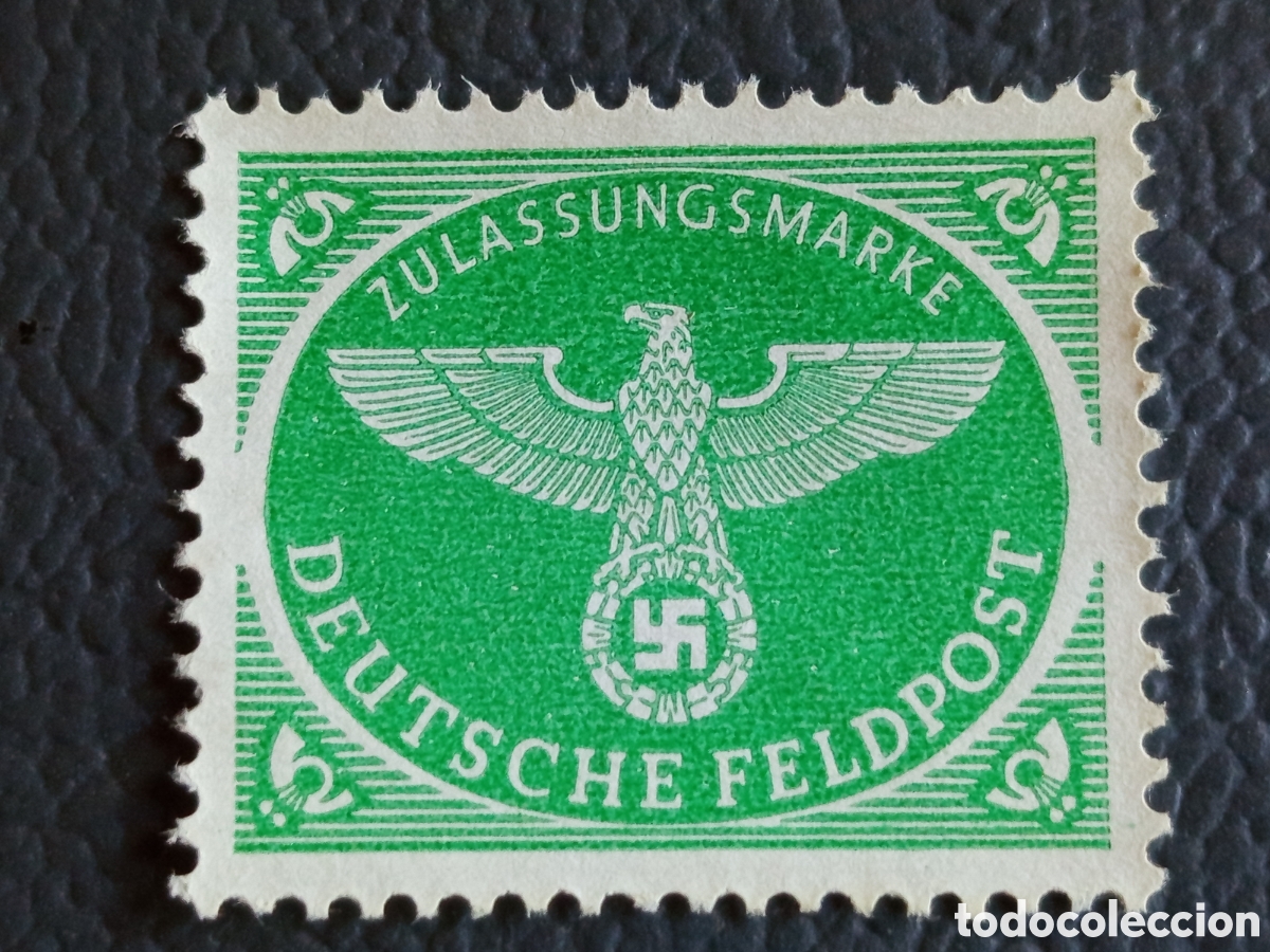Francobolli: Alemania 1942 Sello Feldpost Zulassungsmarke Michel 1B MH