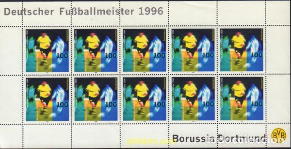 Selos: 146513 MNH ALEMANIA FEDERAL 1996 BORUSSIA DORTMUND.CAMPEON DE ALEMANIA DE FUTBOL