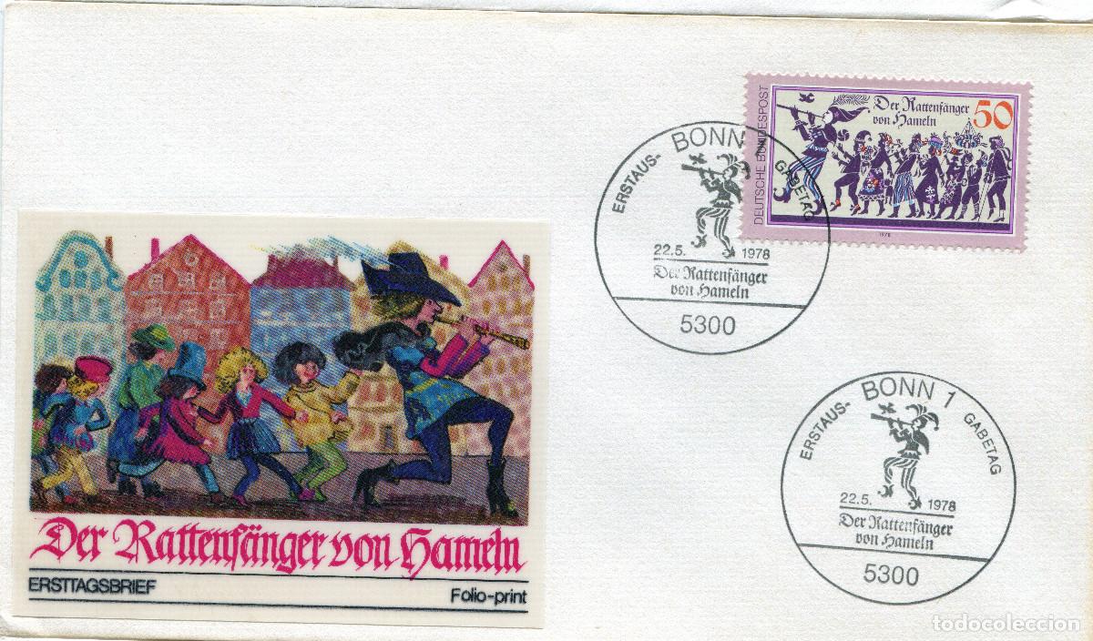 Sellos: ALEMANIA FEDERAL 1978 CARTA FDC MICHEL DE 972