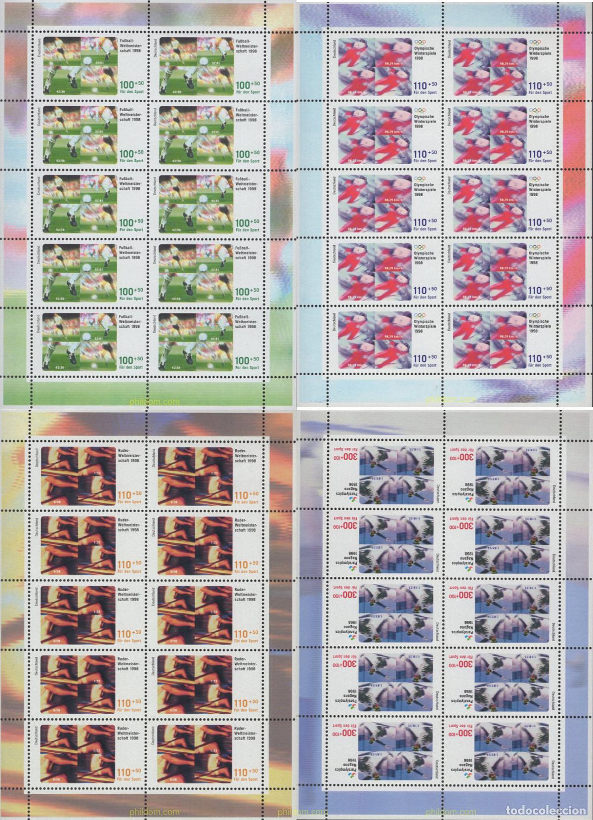 Sellos: 146711 MNH ALEMANIA FEDERAL 1998 EVENTOS DEPORTIVOS