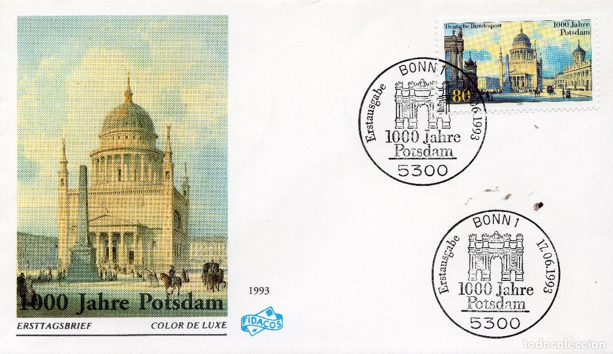 Sellos: ALEMANIA FEDERAL 1993 CARTA FDC MICHEL DE 1680