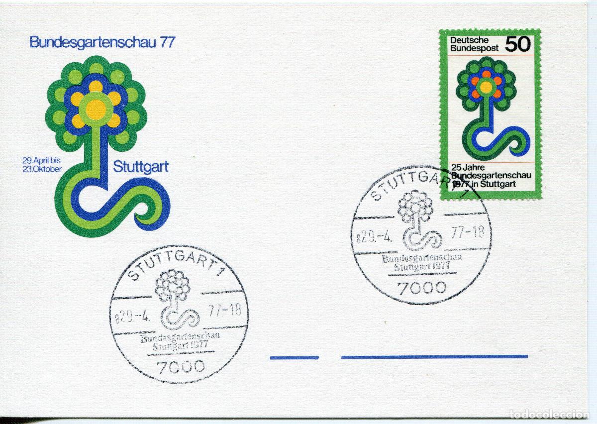 Sellos: ALEMANIA FEDERAL 1977 CARTA FDC MICHEL DE 927