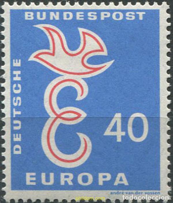 Sellos: 669684 HINGED ALEMANIA FEDERAL 1958 EUROPA CEPT. FACTOR DE PAZ Y FUENTE DE BIENESTAR