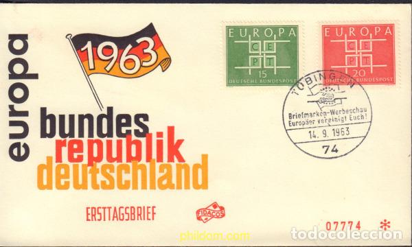 Sellos: 593798 MNH ALEMANIA FEDERAL 1963 EUROPA CEPT. SIGLAS CEPT