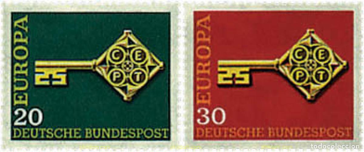 Sellos: 62145 MNH ALEMANIA FEDERAL 1968 EUROPA CEPT 1968 - LLAVE DORADA
