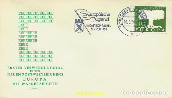 Sellos: 202981 MNH ALEMANIA FEDERAL 1958 EUROPA CEPT. FACTOR DE PAZ Y FUENTE DE BIENESTAR