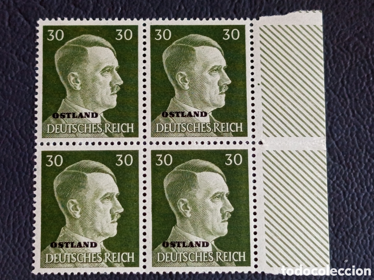 Sellos: Alemania Ostland 1941 30p Cat#16 MNH con Margen de Hoja