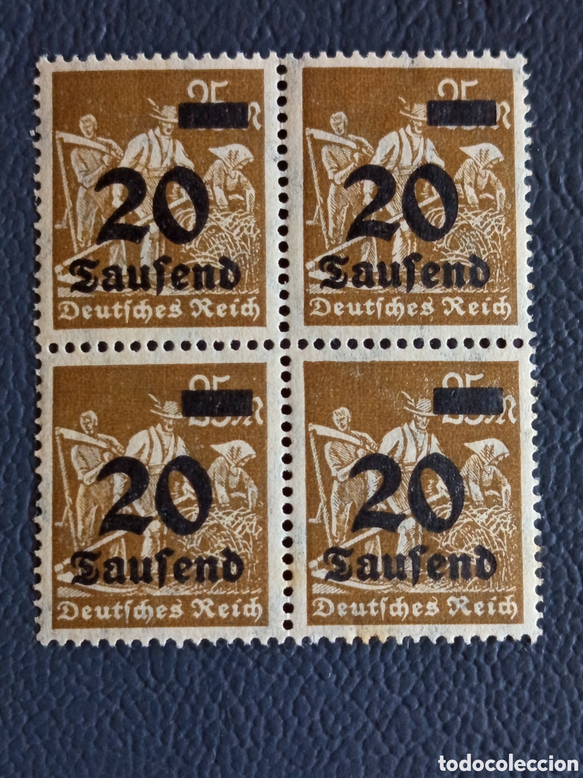 Sellos: Alemania Inflaci&oacute;n 1923 20Mil Cat#278 Deutsches Reich MNH