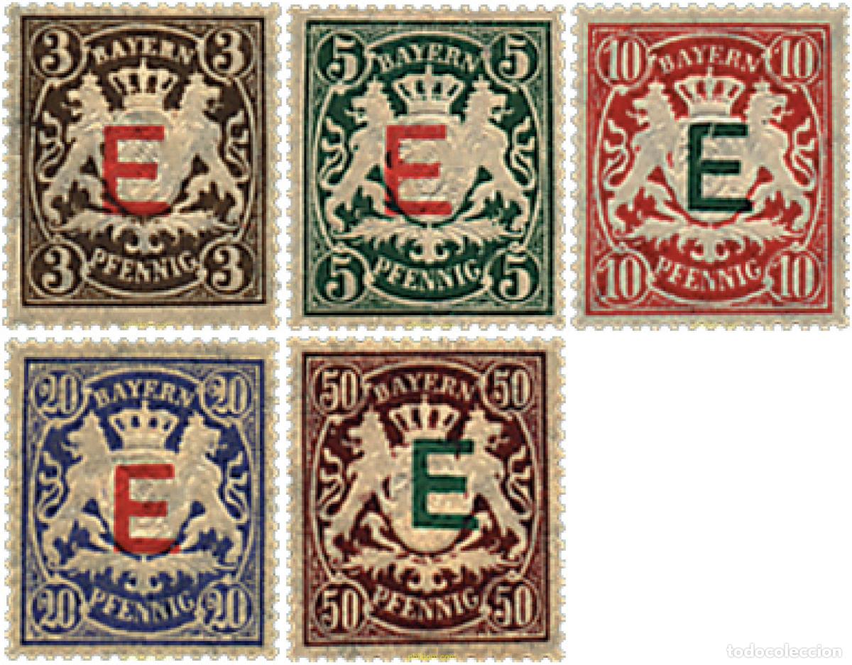 Sellos: 56402 MNH ALEMANIA. Baviera 1908 FERROCARRILES DEL ESTADO