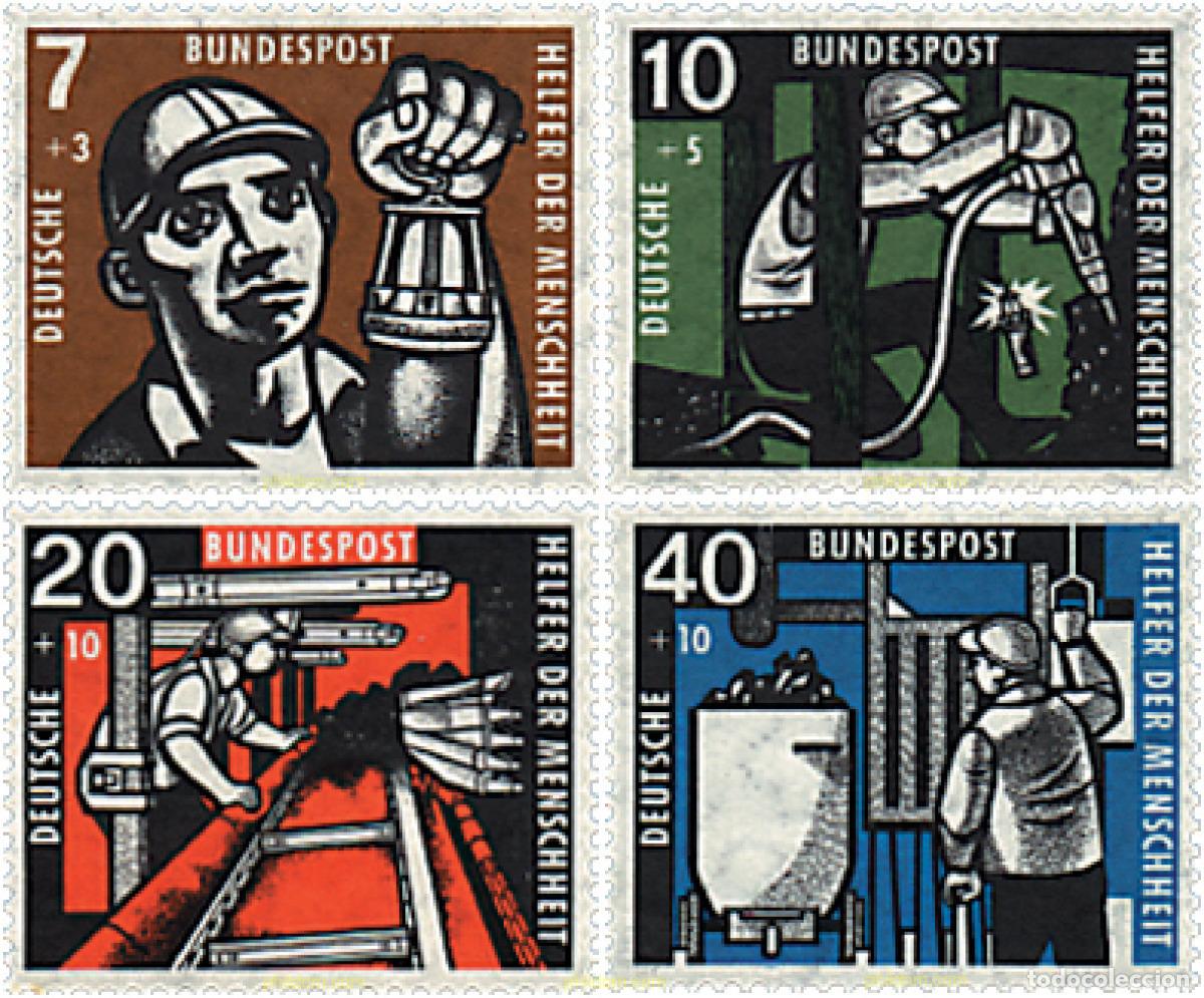 Sellos: 56277 MNH ALEMANIA FEDERAL 1957 AL SERVICIO DE LA HUMANIDAD
