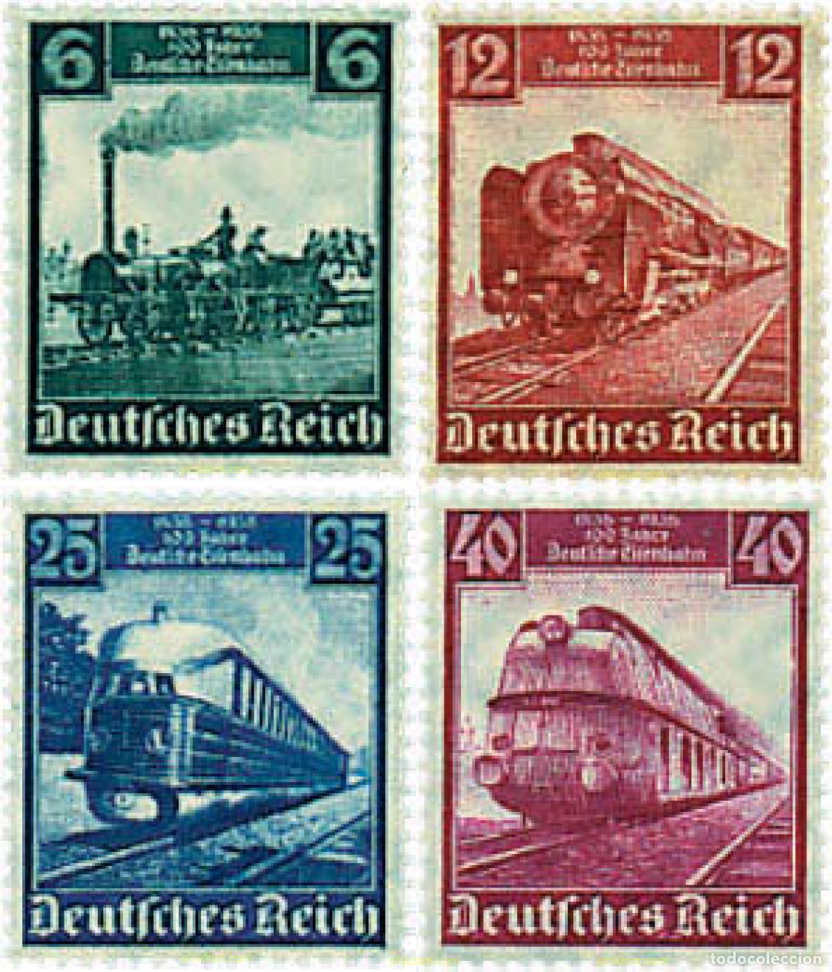 Sellos: 61055 MNH ALEMANIA 1935 CENTENARIO DEL FERROCARRIL