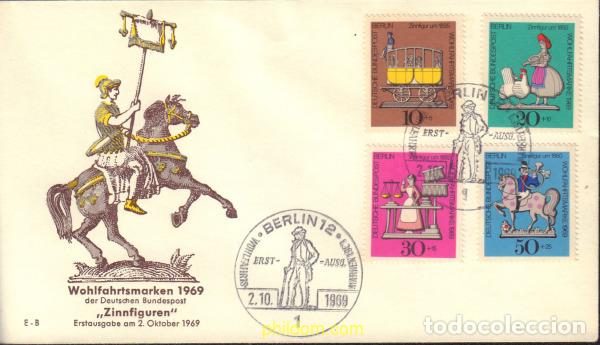 Sellos: 390284 MNH ALEMANIA. Berl&iacute;n 1969 PRO BENEFICENCIA
