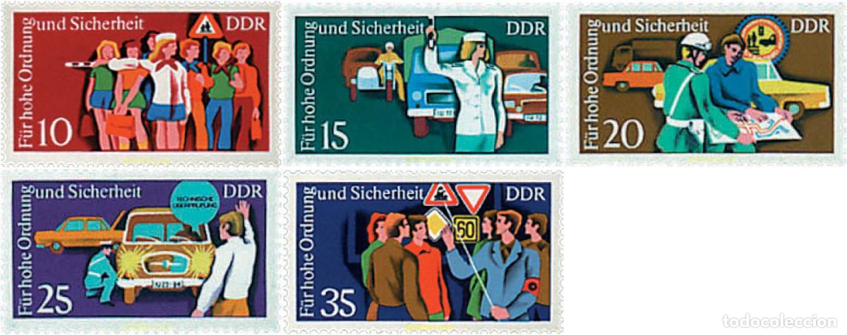 Sellos: 56175 MNH ALEMANIA DEMOCRATICA 1975 EDUCACION VIAL
