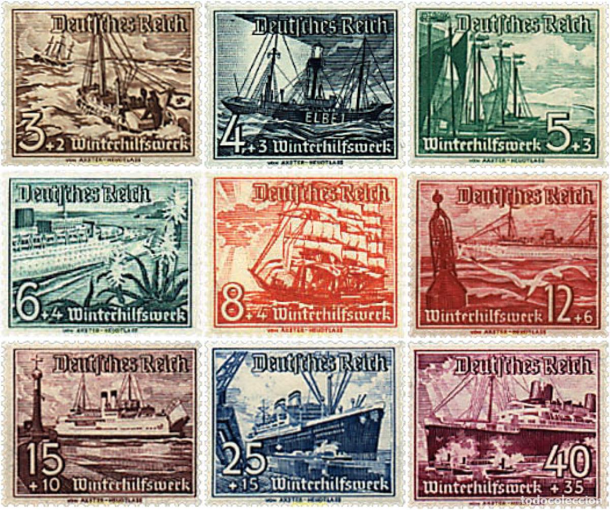 Sellos: 622366 HINGED ALEMANIA 1937 EMBARCACIONES