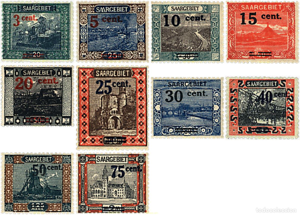 Sellos: 626733 HINGED ALEMANIA. Sarre 1921 SERIE BASICA