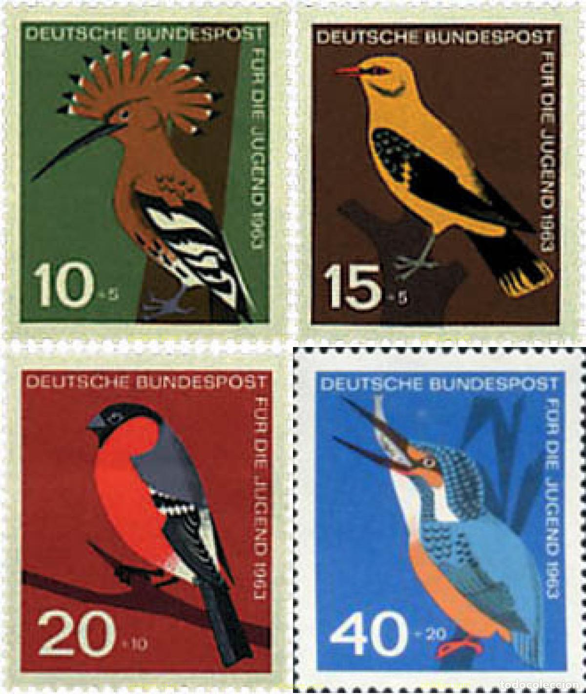 Sellos: 64905 MNH ALEMANIA FEDERAL 1963 AVES