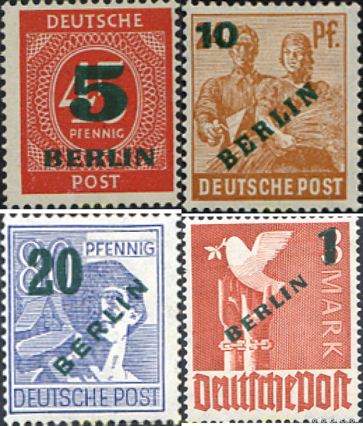 Sellos: 64669 MNH ALEMANIA. Berl&iacute;n 1949 MOTIVOS VARIOS