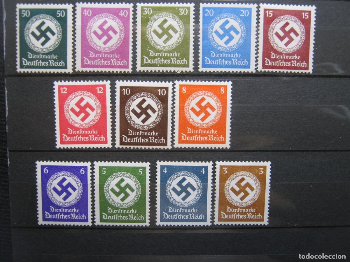 Francobolli: ALEMANIA IMPERIO REICH 1942 SERVICIO SERIE YVERT 127/138 MH* LUJO.