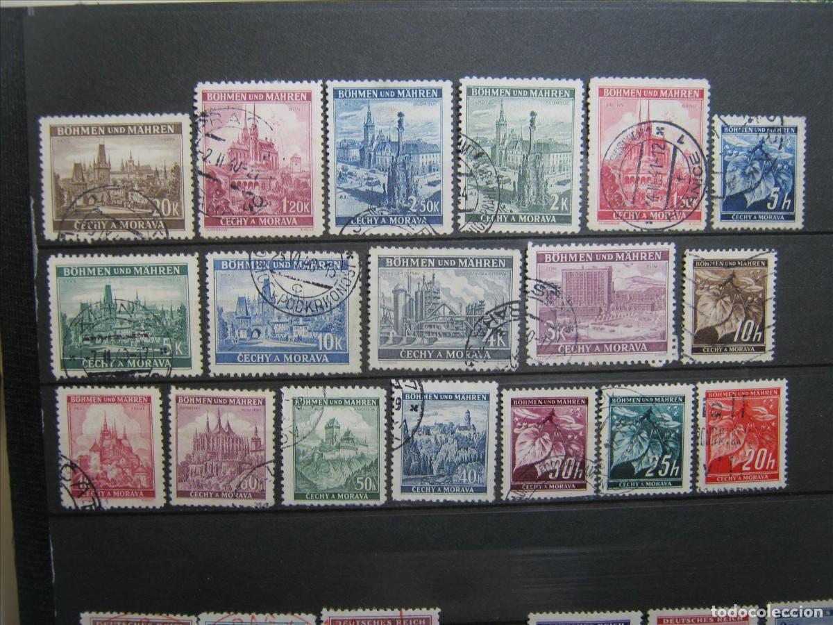 Francobolli: ALEMANIA OCUPACI&Oacute;N BOHEMIA MORAVIA 1939 SERIE YVERT 20/37 USADOS PERFECTOS.