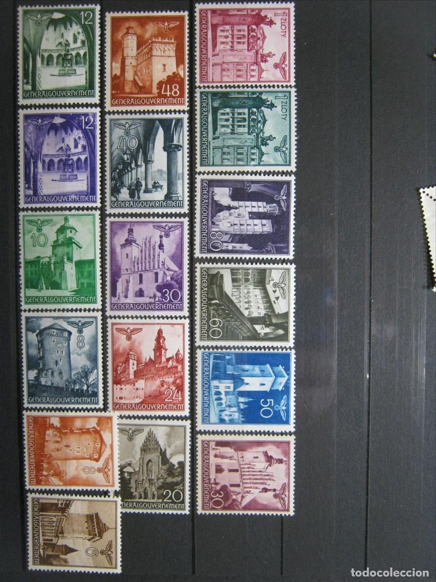 Briefmarken: ALEMANIA OCUPACI&Oacute;N POLONIA 1940 SERIE YVERT 56/67A LH*/MH* LUJO.