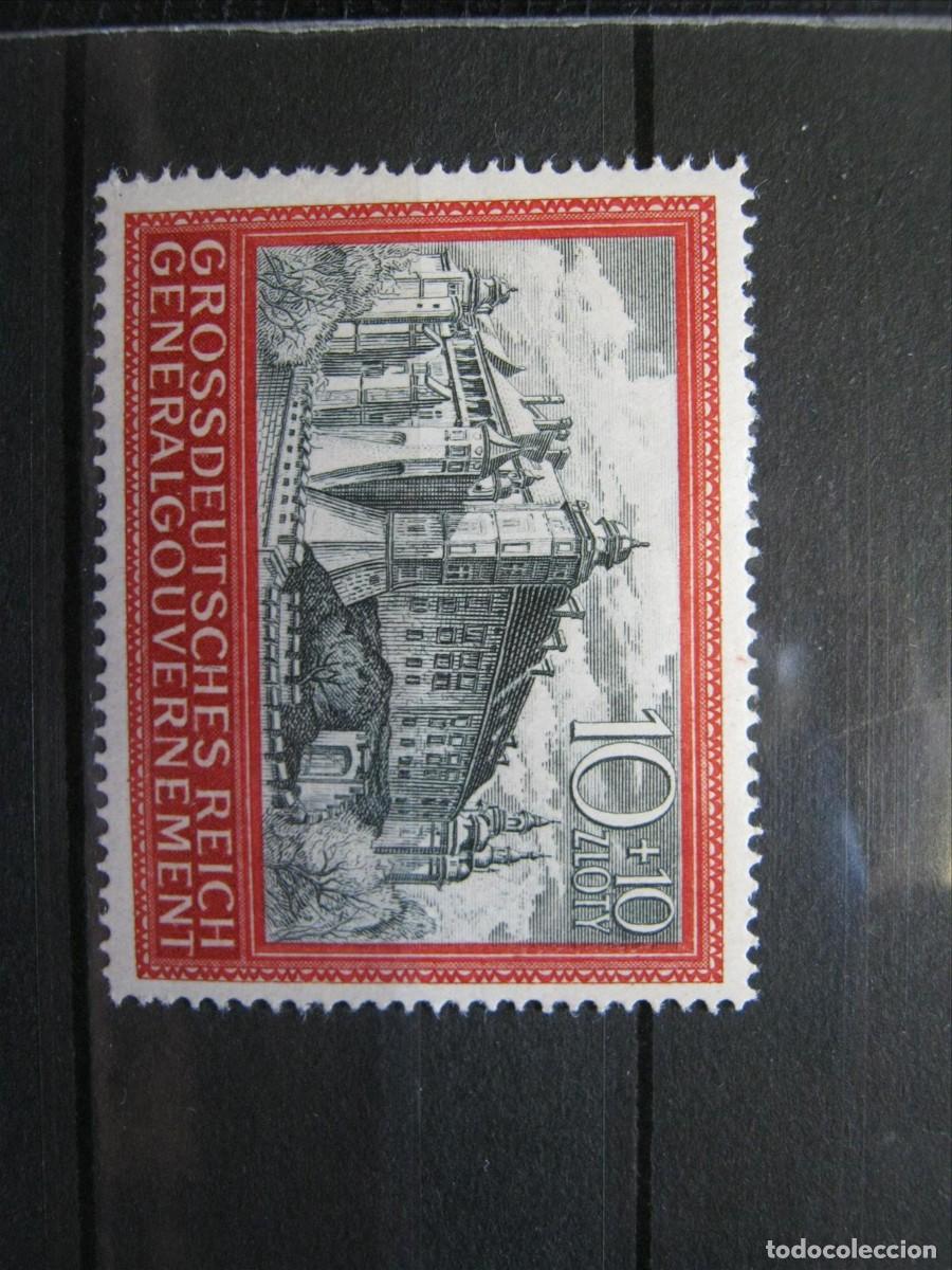 Sellos: ALEMANIA OCUPACI&Oacute;N POLONIA 1944 SERIE YVERT 136 MH* LUJO.