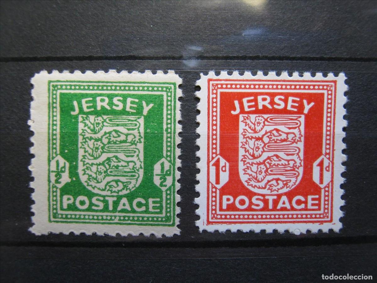 Sellos: ALEMANIA OCUPACI&Oacute;N JERSEY 1941 SERIE YVERT 1/2 MH* LUJO.