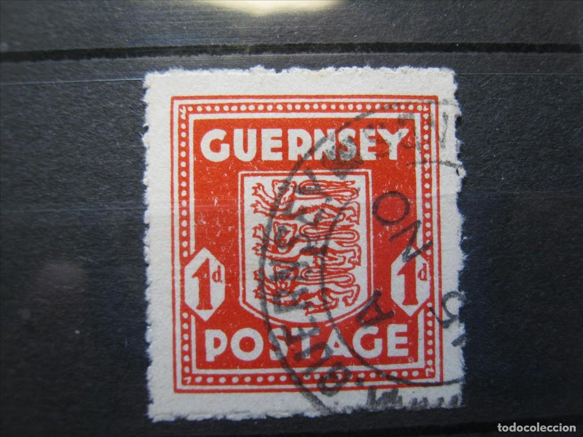 Sellos: ALEMANIA OCUPACI&Oacute;N GUERNSEY 1941 YVERT 2 USADO PERFECTO.