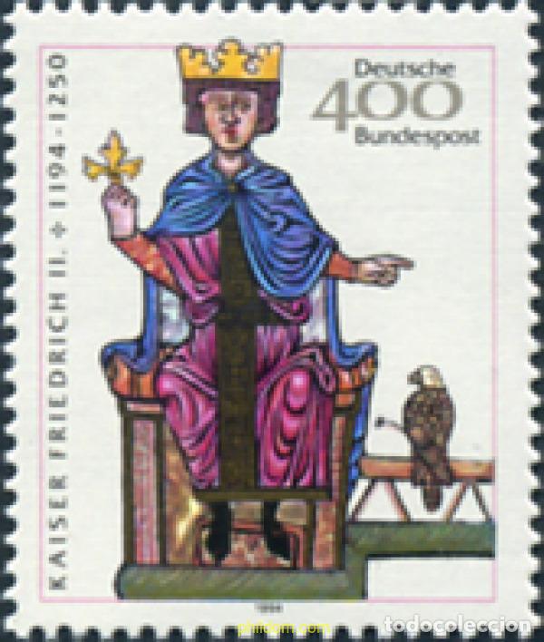 Sellos: 65071 MNH ALEMANIA FEDERAL 1994 800 ANIVERSARIO DEL NACIMIENTO DEL EMPERADOR FRIEDRICH II
