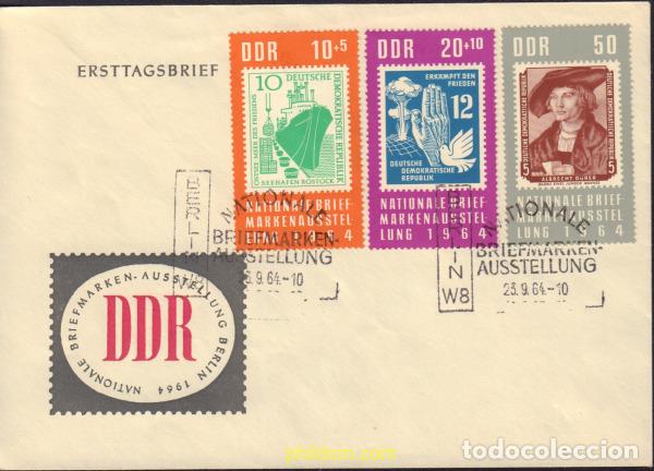 Sellos: 398612 MNH ALEMANIA DEMOCRATICA 1964 EXPOSICION FILATELICA NACIONAL DE BERLIN