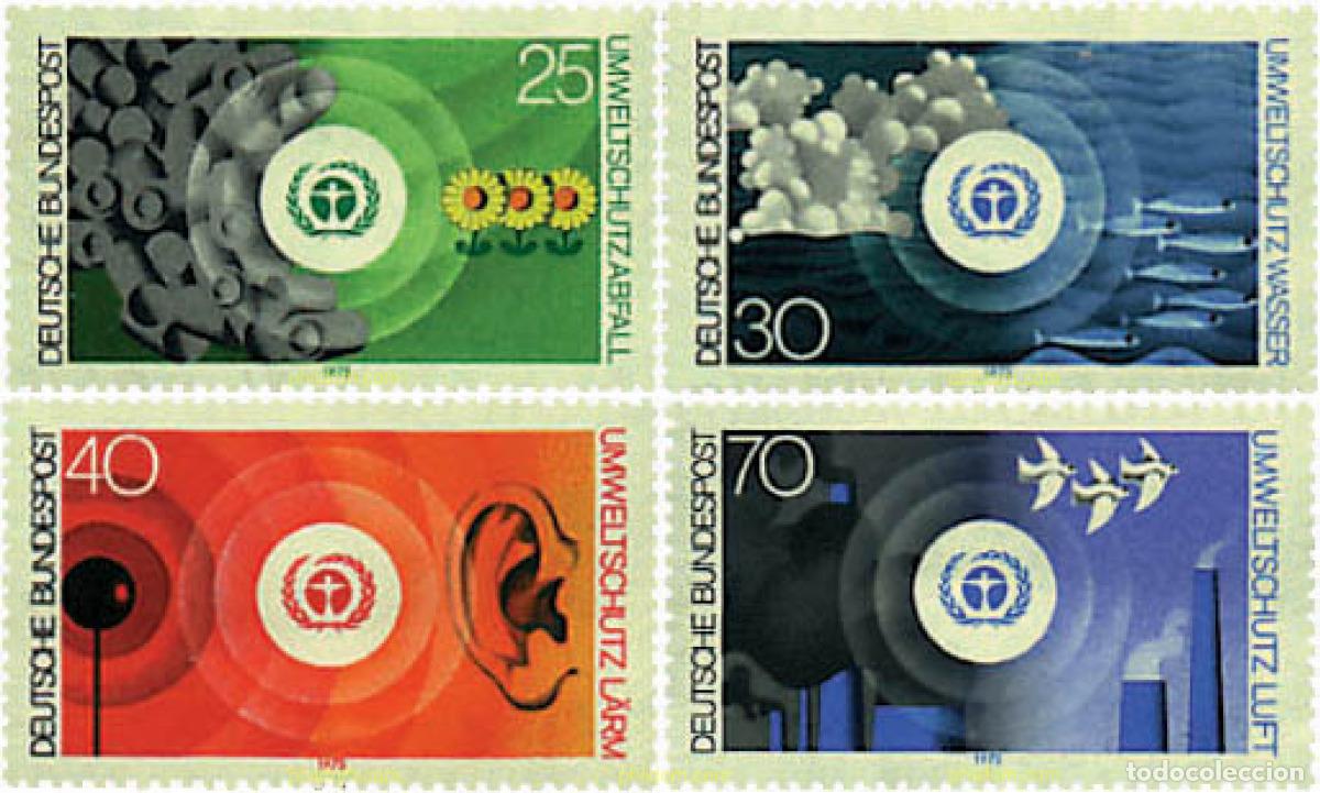 Sellos: 80094 MNH ALEMANIA FEDERAL 1973 LUCHA CONTRA LA POLUCION