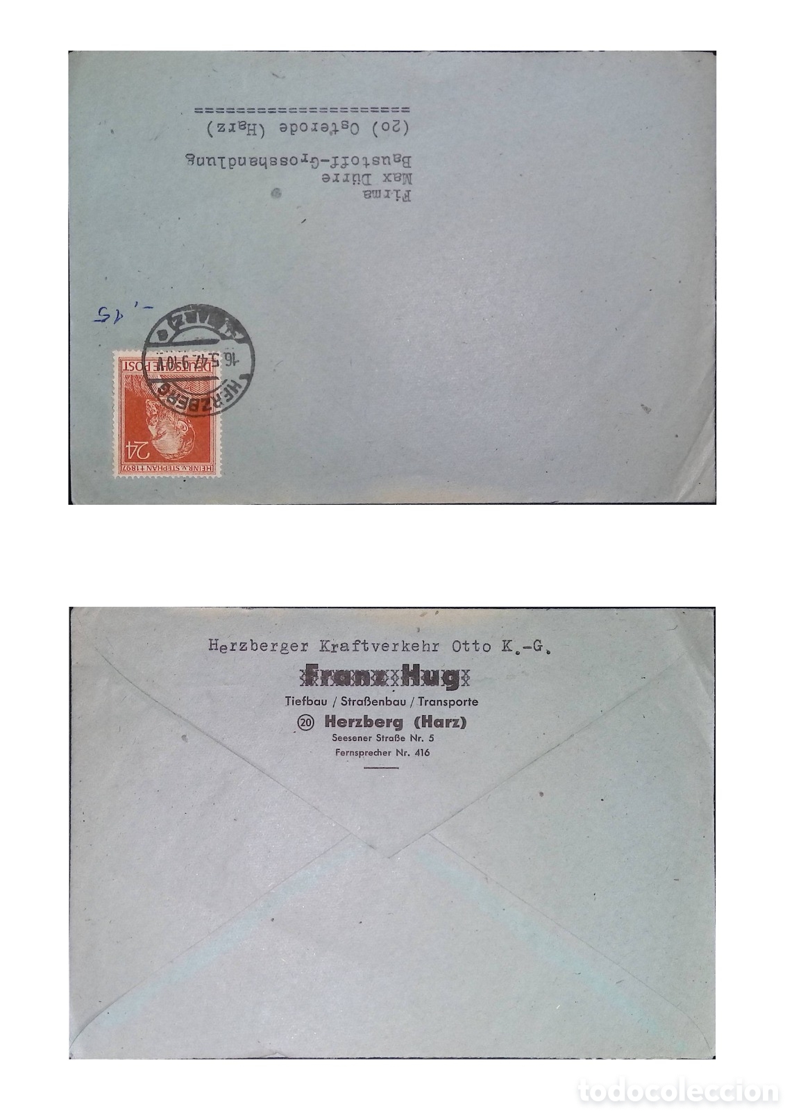 Sellos: CA)Germany &middot; 1940 &middot; Deutsches Reich Postal History &middot; Business correspondence envelope franked with 2