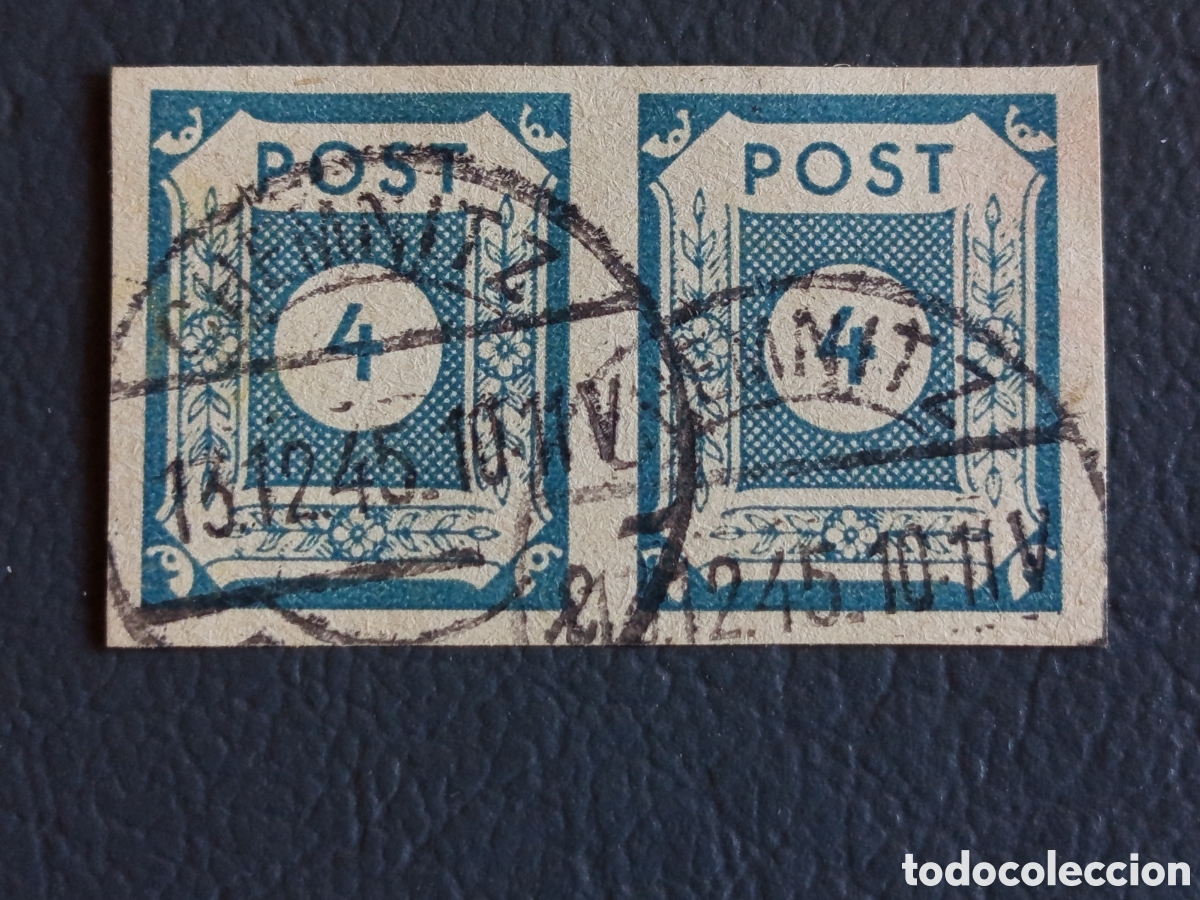 Stamps: Pareja Sellos Alemania Sajonia Oriental (1945) Mi. 42
