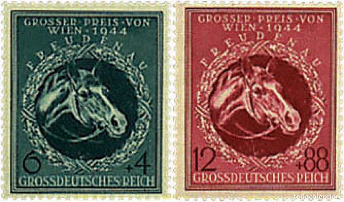 Sellos: 199576 HINGED ALEMANIA 1944 GRAN PREMIO HIPICO EN VIENA