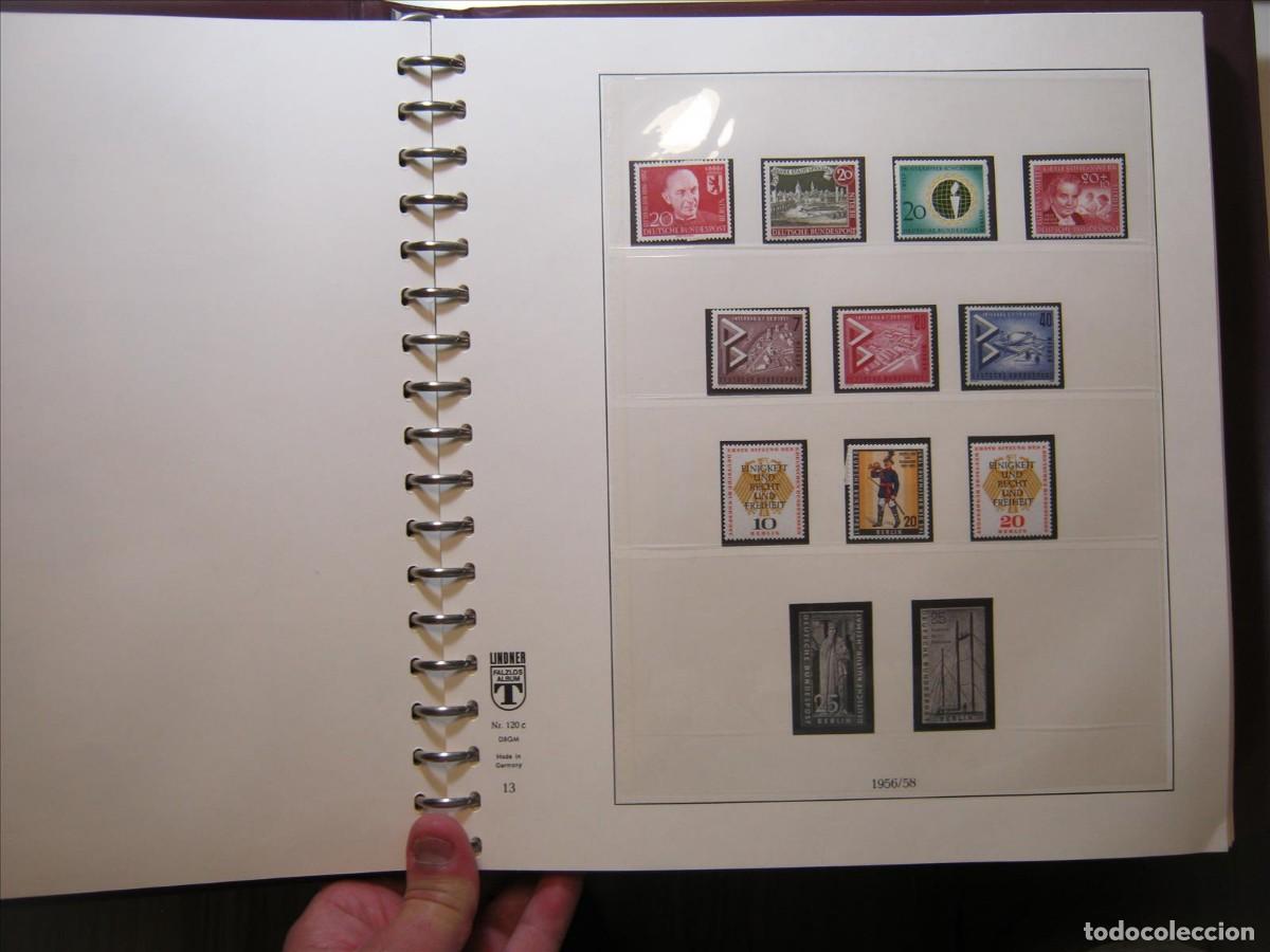 Sellos: &Aacute;LBUM LINDNER BERL&Iacute;N 1965 A 1978 CASI COMPLETO MNH** SIN CHARNELA LUJO LEER!!!
