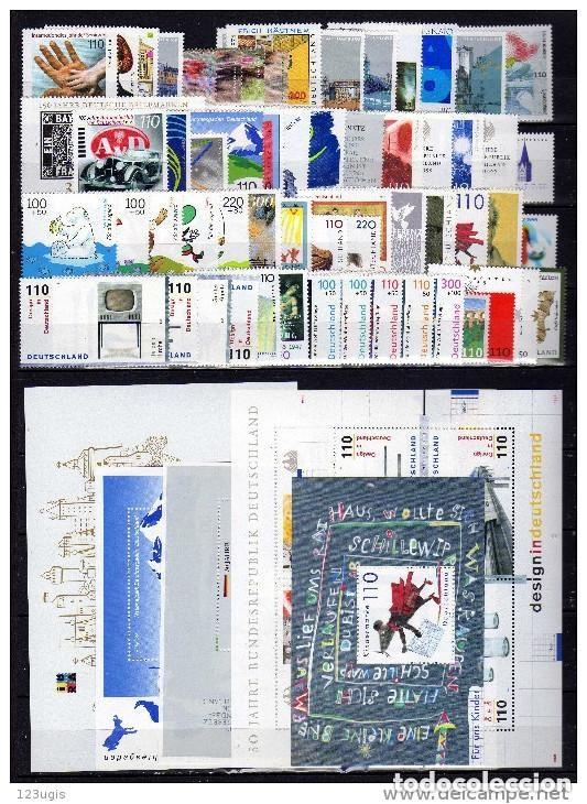 Sellos: ALEMANIA 1999 A&Ntilde;O COMPLETO MNH** SIN CHARNELA LUJO.