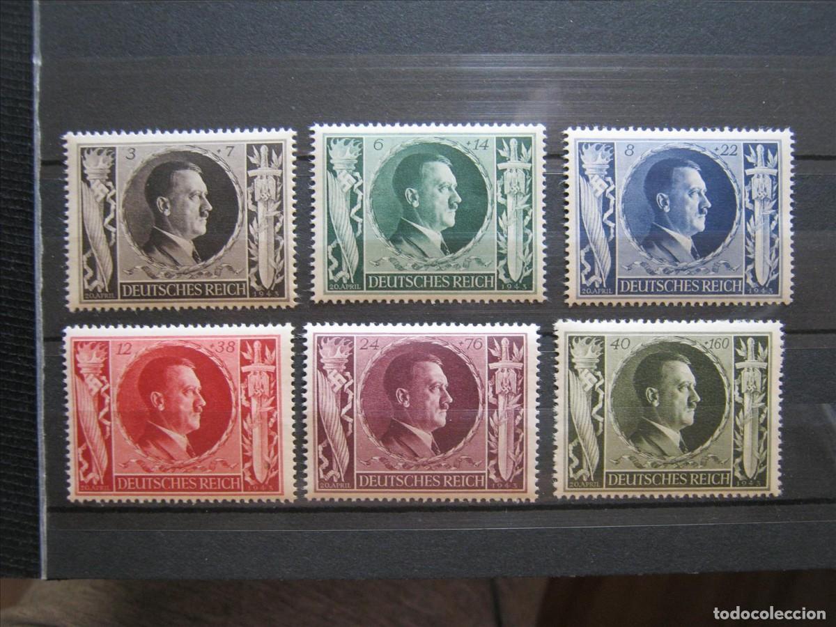 Sellos: ALEMANIA IMPERIO REICH 1943 SERIE YVERT 763/768 MNH** SIN CHARNELA LUJO.