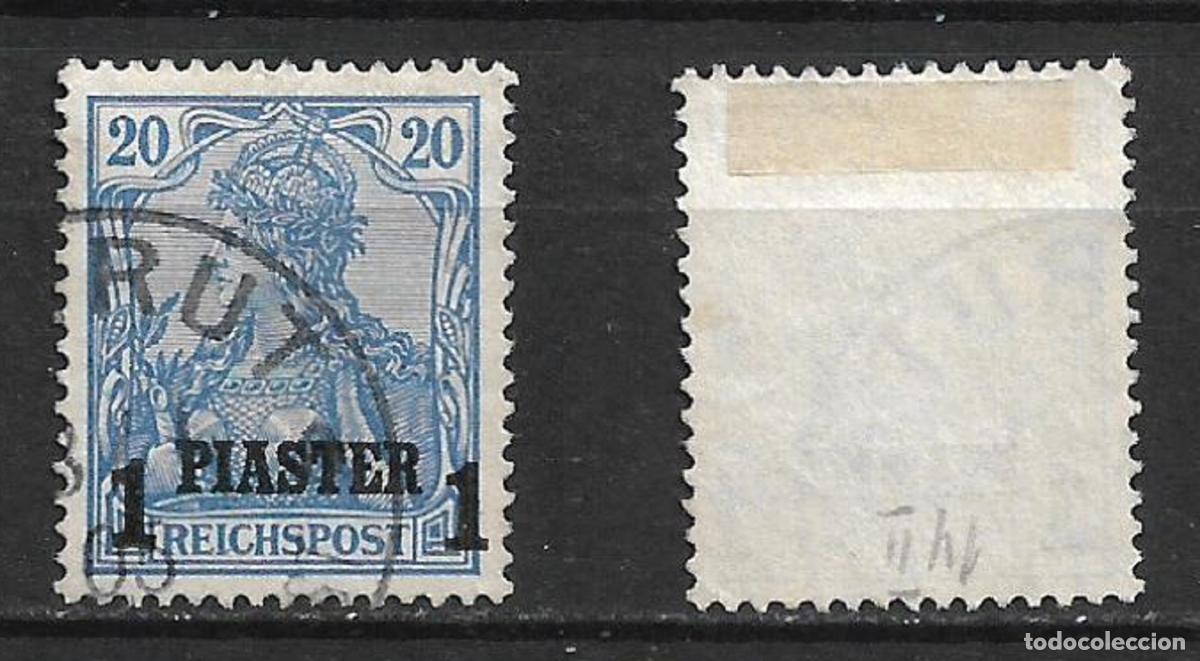 Sellos: alemania turquia 1902 1904 michel 14 II usado 9&euro; - 28/49