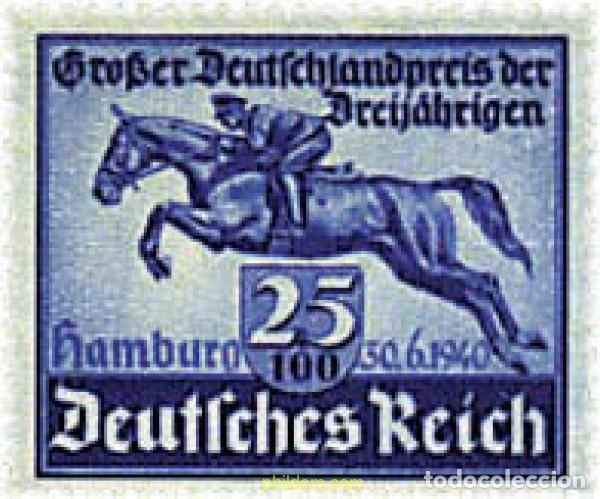 Sellos: 199549 HINGED ALEMANIA 1940 DERBY DE HAMBURGO