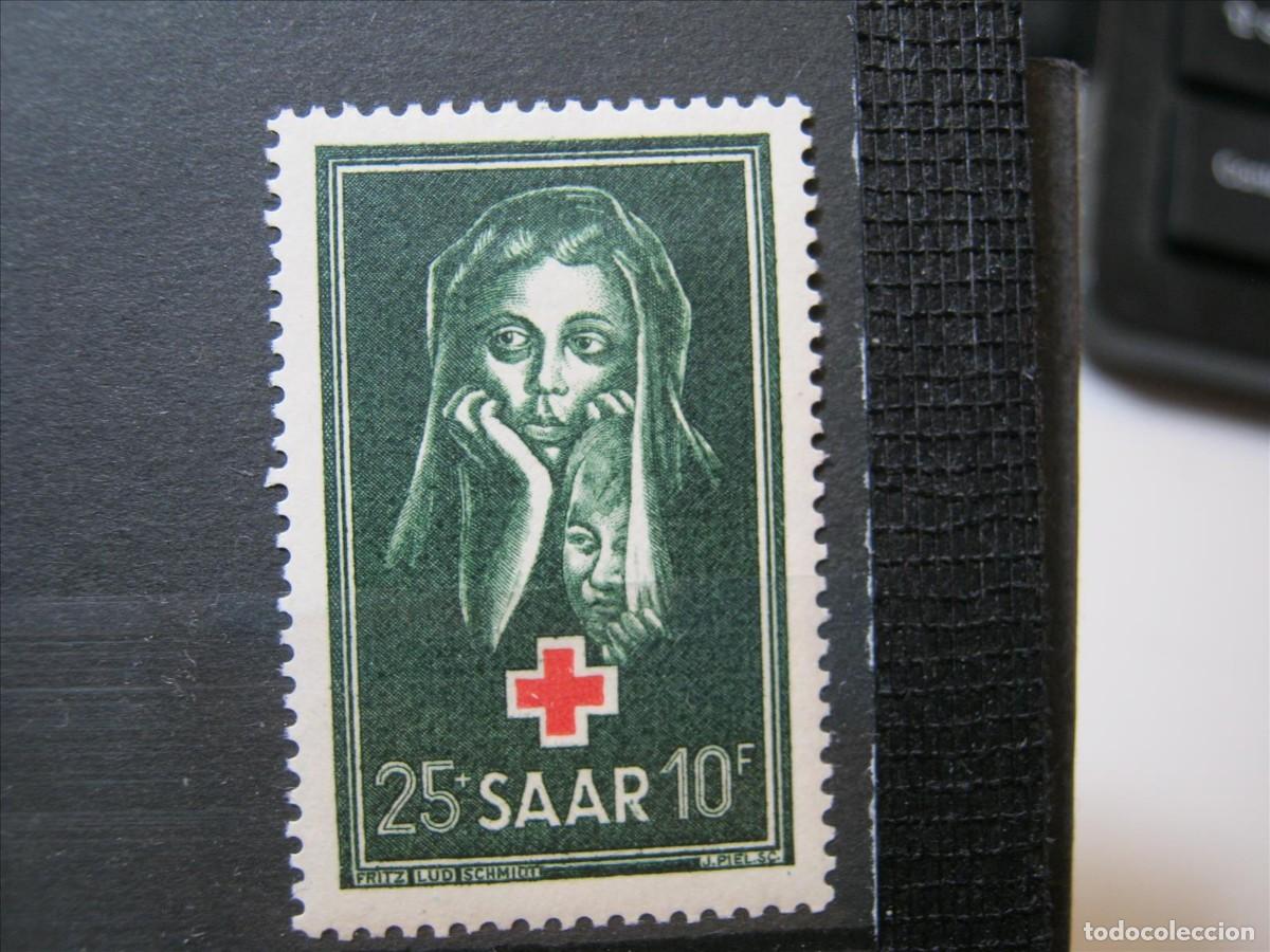 Sellos: ALEMANIA SARRE SAAR 1951 SERIE YVERT 292 MH* LUJO.