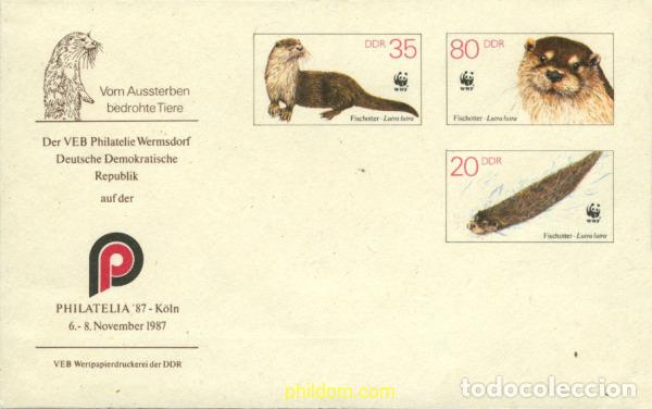 Sellos: 192370 MNH ALEMANIA DEMOCRATICA 1987 NUTRIA EUROPEA