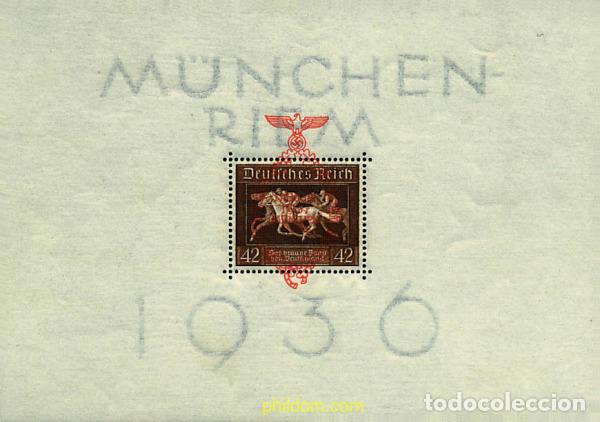 Briefmarken: 64405 MNH ALEMANIA 1937 3 CARRERA DE CABALLOS EN MUNICH