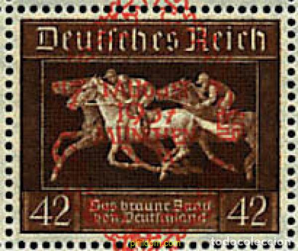 Francobolli: 142803 MNH ALEMANIA 1937 3 CARRERA DE CABALLOS EN MUNICH