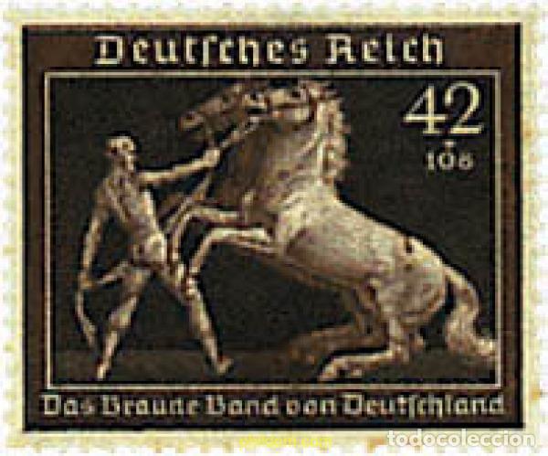 Francobolli: 625718 HINGED ALEMANIA 1939 6 CARRERA DE CABALLOS EN MUNICH