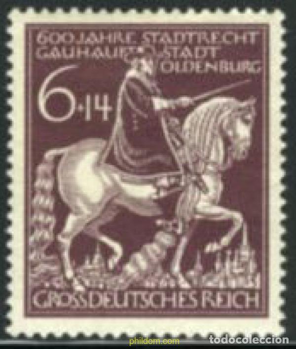Sellos: 202943 HINGED ALEMANIA 1945 6 CENTENARIO DE LA AUTONOMIA DE OLDENBURGO