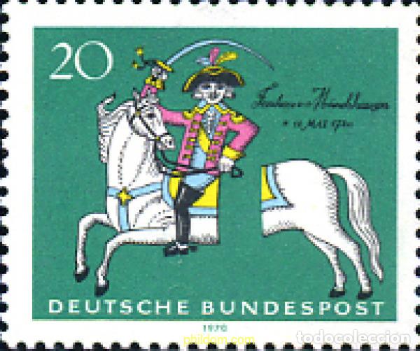 Stamps: 64933 MNH ALEMANIA FEDERAL 1970 25 ANIVERSARIO DE BARON HIERONYMUS