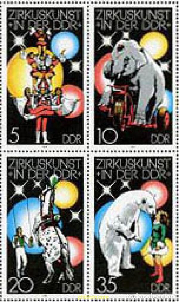 Sellos: 144045 MNH ALEMANIA DEMOCRATICA 1978 ARTE EN EL CIRCO.