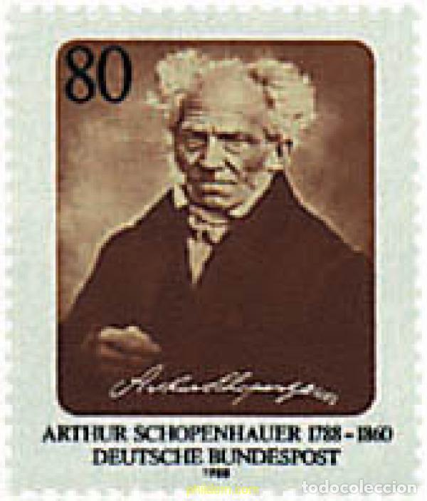 Briefmarken: 145757 MNH ALEMANIA FEDERAL 1988 BICENTENARIO DEL NACIMIENTO DEL FILOSOFO ARTHUR SCHOPENHAUER