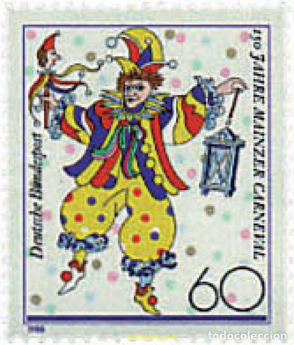 Sellos: 145748 MNH ALEMANIA FEDERAL 1988 150 ANIVERSARIO DEL CARNAVAL DE MAINZ