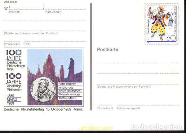 Sellos: 676980 MNH ALEMANIA FEDERAL 1988 150 ANIVERSARIO DEL CARNAVAL DE MAINZ