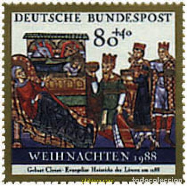 Sellos: 65033 MNH ALEMANIA FEDERAL 1988 NAVIDAD